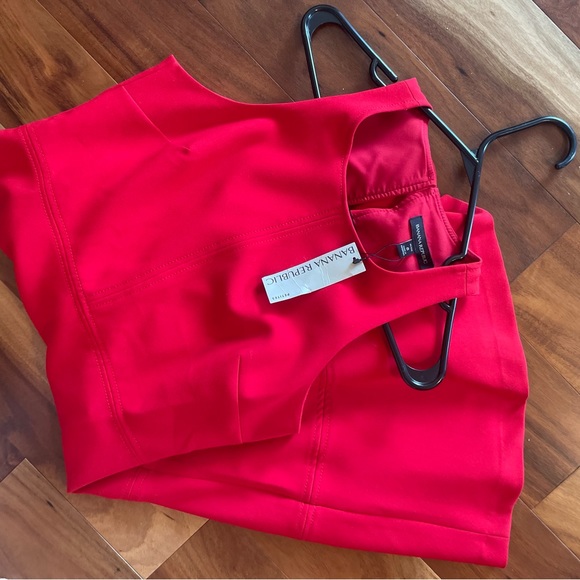 Banana Republic Red Sleeveless Dress - Picture 3 of 4